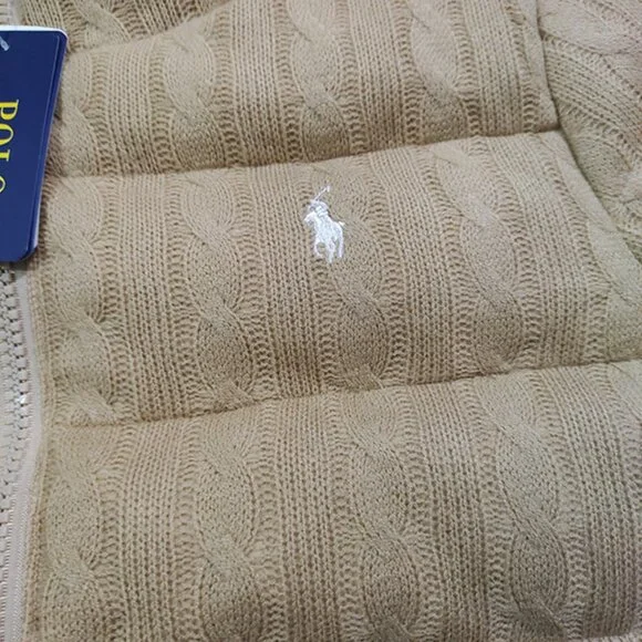 Polo Ralph Lauren Women's Cable-Quilted Wool-Cashmere Jacket - Picture 5 of 11